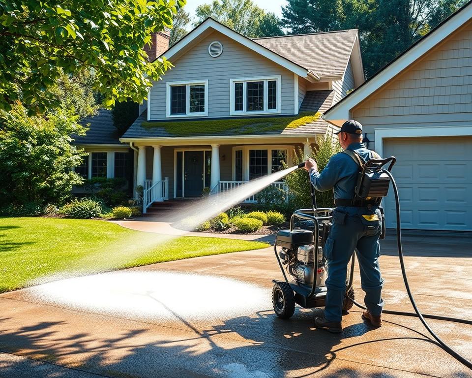 Midtown Garage Cleaning with Pressure Washing